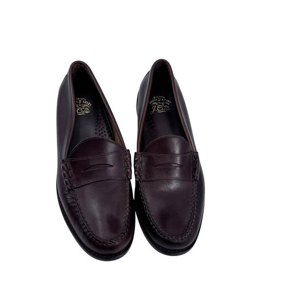 J. Crew Men\'s Camden Loafers Shoes Leather Soles Whiskey Brown Size 9.5 NWOB main image 6